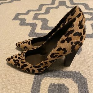 Diane Von Furstenburg Leopard Calf Hair Pumps